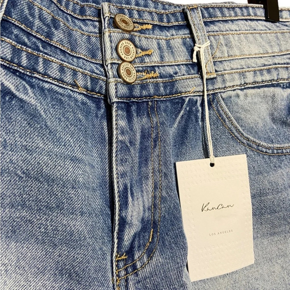 NWT KanCan High Rise Triple Button Shorts Size 28 - Picture 6 of 8